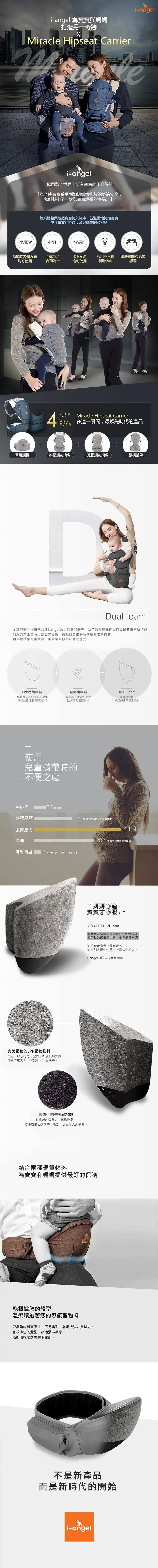 介紹i-angel Miracle 四季Hipseat的特點、賣點